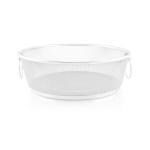 Prabha Stainless Steel Wire Mesh Filter Colander Mesh Basket, Strainer Fruits Basket, Colander Basket, Vegetable Basket, Multipurpose Basket, Fridge Basket, Fruits Basket, Size 28cm