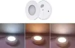 OTS LIGHTS 3w Slim Striker Cabinet Light,Magnetic Elegant Cover,(White,Natural and Warm)(Pack of 2 )