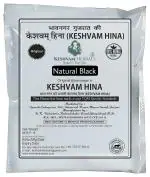 Keshvam Herbals natural Black Mehndi (Pack of 10), 250 gms Original Bhavnagar Henna Dye for Hair, Economy pack