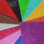 ECLET Multicolor Foam A4 Acid-Free Glitter Sheet (Pack of 10)