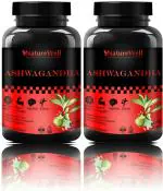 Naturewell Pure Ashwagandha Extract Capsules Veg, 60 Capsules Each (Pack Of 2)