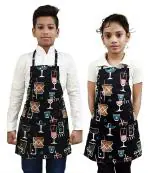 Switchon Multipurpose Printed Waterproof Apron for Kids (Pack of 2)