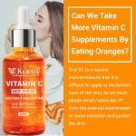 Kuraiy Organic Vitamin C Serum for Skin Brightening UV Damage & Glow 30ML