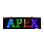 APSHINE Led Displauy Metal Board Moving Texts, App Operated Control with Wi-Fi Board (RGB 64x16 Cm)