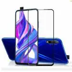 eZell honor 9x full tempered glass 11d by tel, ultra clear, zero bubbles, sensitive touch,9h hardness, anti-scratch, anti oil stains & full glue tempered mobile screen protector for honor 9x edge to edge full screen coverage transparent