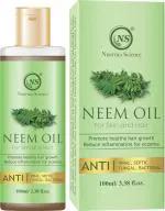 Nuerma Science Pure Neem Oil For Hair & Skin (Enriched With Vitamin E, Fatty Acid, Antioxidants) Helps in treat Eczema & Psoriasis