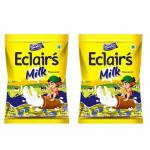 Derby Milk Eclairs Pack of 2 | 350 Gram 100 Pcs in Each Pack | Milk Flavored Eclairs | Candy | Toffee| Return Gift, Birthday Gift, Anniversary