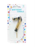 Hippity Hop Black Number Birthday Candle