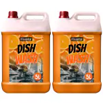 Fivanta Dishwash Liquid 10 Liter Orange Citrus Fragrance Dishwash Gel, Eco-Friendly, Non-Toxic, Biodegradable
