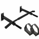 Protoner Wall Mounting Chin Up Bar and Ab Strap Combo