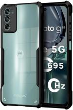 Kolorfame Back Cover For Motorola Moto G62 (Transparent, Black, Camera Bump Protector, Pack Of: 1)