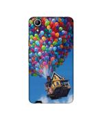 Casotec Ballon House Design Printed Silicon Soft TPU Back Case Cover for Micromax Canvas Selfie Lens Q345