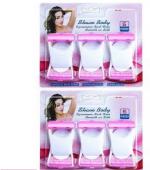 HNB23 Body Max Disposable Shave Hair Removing Razor for Women White and Pink pack of 12