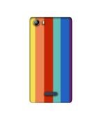 Casotec Rainbow Colors Design 3D Printed Hard Back Case Cover for Micromax Canvas 5 E481