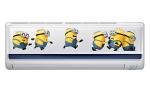 Divinedesigns Multicolor Vinyl Minions Fights Air Conditioner Sticker