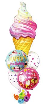 My Party Suppliers Sprinkles Ice Cream Sweet Celebration Theme Foil Balloon