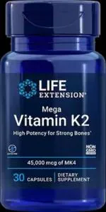 Life Extension Mega Vitamin K2 45000 mcg (45 mg), 30 capsules