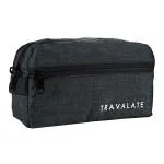 TRAVALATE Black Polyester Toiletry Travel Bag