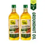 Tata Simply Better Groundnut Oil 2L (1L x 2) Cold Pressed