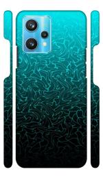 YAPZONE Cool Ocean Blue Water Abstract Background |Designer Printed Hard Back Cover for Realme 9 Premium & Attractive Case for Your Smartphone