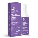 BAKE SPF 70 Sunscreen Spray PA+++ | Waterproof - 180 Minutes | With 2% Kojic Acid & Alpha Arbutin, Sweat Resistant | For Tan Removal, Pigmentation & UVA/B Sun Protection -100ml
