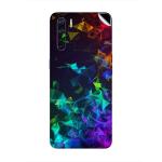 GADGETSWRAP Printed Vinyl Skin Sticker for Oppo F15 - Multi Color Polygon