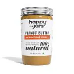 Happy Jars Unsweetened Peanut Butter Creamy Pure Peanuts, Natural, Suitable For Babies - 290g