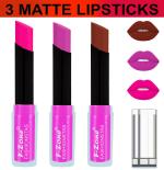 OUR BEAUTY Multicolor Soft And Smooth Touch Velvet Matte Lip Color Combo 43 (Pack Of 3)