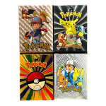 VALUABLEPLUS 40 Pc Pokémon Playing cards 10 Pink, 10 Black, 10 Rainbow & 10 Silver Cards, Waterproof Cards - Multicolor