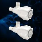 CUROVIT Angle Valve Polo PVC Tap 2 PC Bathroom Kitchen 15mm (1/2