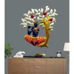 Jodhpur art and Craft iron Handpainted ord Krishna light Indian Metal wall Art, Home Decor gift, Metal Wall Sculpture