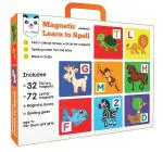 Play Panda Magnetic Learn To Spell Animals With 32 Picture Magnets, 72 Letter Magnets, Magnetic Board And Spelling Guide, Unisex, 4Y+ (Multicolor)