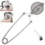 Kunya Stainless Steel Spoon Tea Leaves Herb Mesh Ball Infuser Filter Squeeze Strainer 2pc
