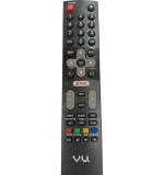 AKSHITA TRADING UV-01144 Remote Control with Netflix Function for VU Smart LED, LCD (Black)