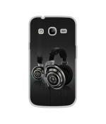 Casotec Head Phone Design Printed Silicon Soft TPU Back Case Cover for Samsung Galaxy Grand Prime G5308