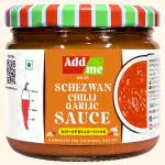 Add me Spicy Schezwan Chilli Garlic Sauce Dip 300g |momos tomato chutney|Desi Indian Cuisine Glass Jar