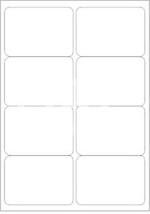 Novajet Mpl 08L Labels (Per A4 Sheet) Size Multi Purpose Self Adhesive Labels (Label Size 100 X72 Mm) (Pack Of 50 Sheets)