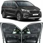 Able Zed Black Half Car Magnetic Sun Shade Curtains for KIA Carnival Set of 6 Pcs