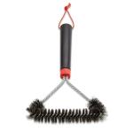 Weber Black Stainless Steel Three-Sided Grill Brush 12 inch