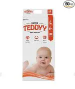 Teddyy Large Baby Tape Diapers (Pack Of 60)