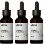 Uruxa Vitamin C Serum Skin Brightening, Dark Spot Reduction, and Anti Aging for Glowing Skin, 30ml | Pack of 3