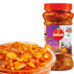 GONGLOO Homemade Garlic Pickle | Ready to Eat Lehsun ka Achar | High in Vitamin C & Fibre | Hygienically Packed | Rich in Antioxidants | Improves Digestion | 400 GM