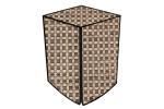 The Furnishing Tree PVC Washing Machine Cover Front Load Bosch 7.0 Kg WAK24169IN/WAK2416SIN Checkered Pattern Brown