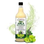 AVG Amla Berry Green, Pulpy Amla Juice, Natural Immunity Booster, Suitable for healthy Hair & Skin with Fibre, Basil & Mint, Rich in Vitamin C, Fortifies Liver - No Added Sugar -1000 ML