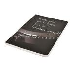 Papboo Unruled A5 Motivational Work Untill Soft Bound Notebook - Matte Finished Cover, 120 Pages, 80 Gsm, Round Edges
