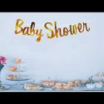 sv traders Baby Shower Banner for Decoration Golden with String /Baby Sower Decoration