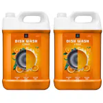 BLISS & BLUSH Dish wash Liquid orange 10Liter 50% More Effective| Natural Mild Fragrance Removes Odour| Easy Lather & Easy Rinse Off Formulation| Leaves No White Residue