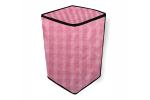 The Furnishing Tree PVC Washing Machine Cover Fully Automatic LG 7 kg T8077NEDLX/T8077NEDLJ Top Load Pin Check Pattern Pink