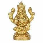 GURU JEE Brass Murti MATA Laxmi Statue Idol for Gift Pooja Mandir Temple Home Decor
