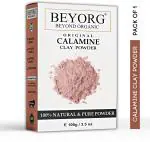 BEYORG Natural Calamine Clay Powder for Anti Acne, Pimples and Blackhead Removal - 100 g